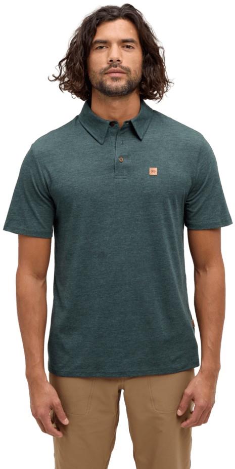 Astir Polo - Mens - dark forest green heather 1