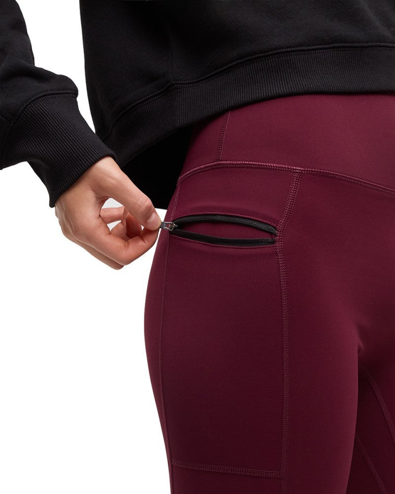 Atlin Leggings - Womens - deep burgundy 1