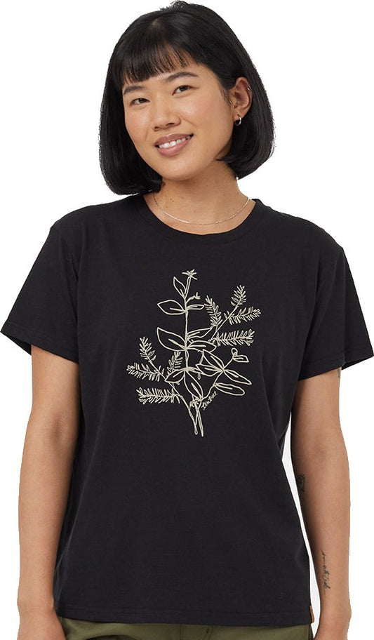 Autumn Flora T-Shirt - Womens - meteorite black / pale oak 1