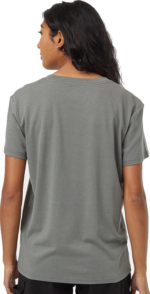 Autumn Flora T-Shirt - Womens - mineral / forest river green 1