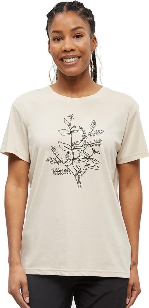Autumn Flora T-Shirt - Womens - warm oak / meteorite black 1