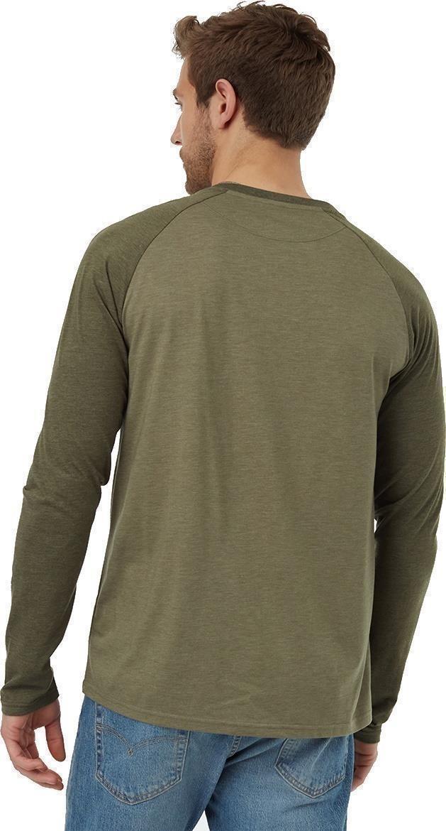 Baker Henley LS - Mens - deep lichen green heather / olive night green heat 1