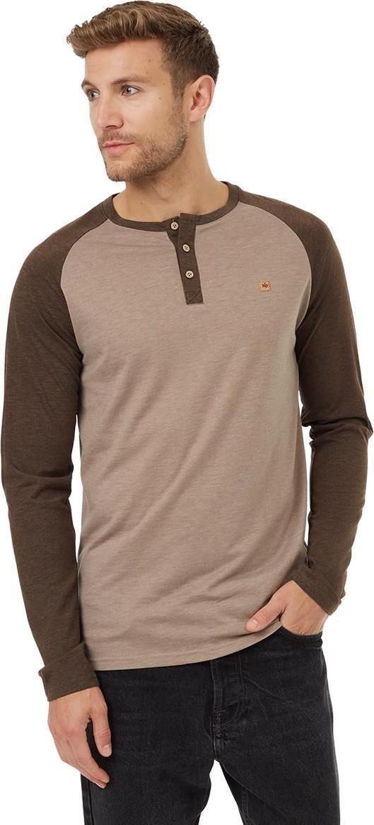 Baker Henley LS - Mens - fossil heather / slate brown heather 1