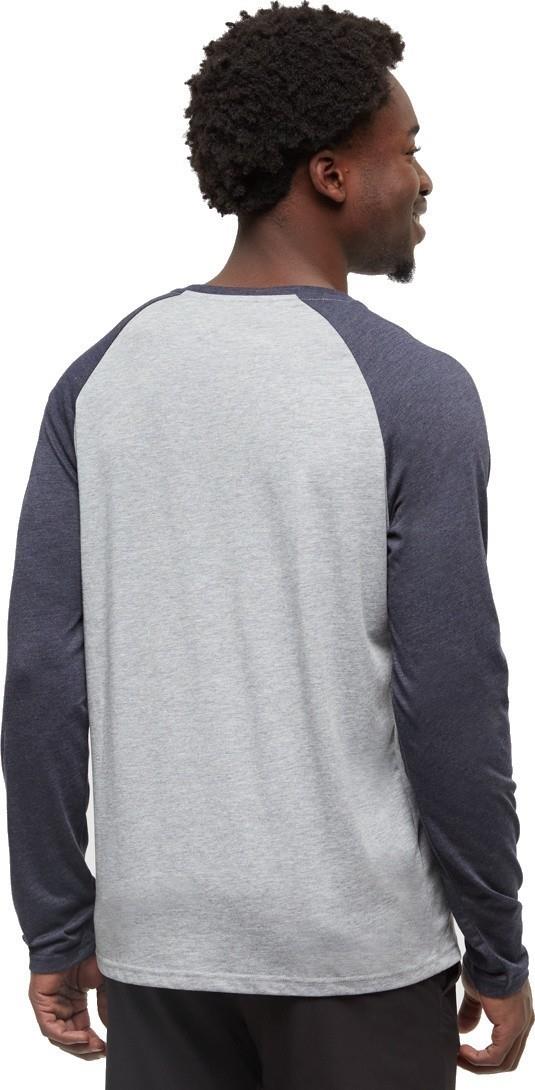 Baker Henley LS - Mens - harbour grey heather / midnight blue heather 1