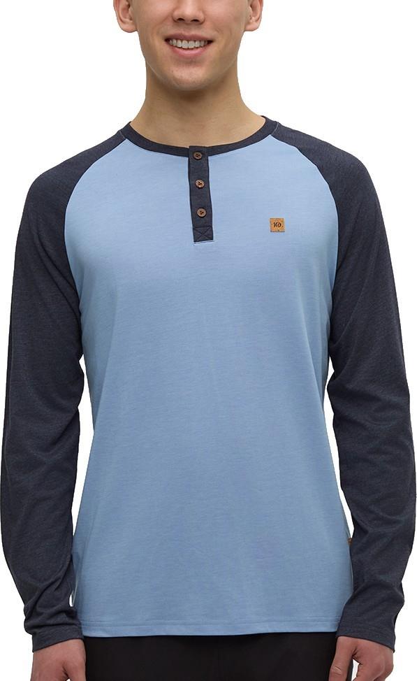 Baker Henley LS - Mens - lakeside blue heather / midnight blue heather 1
