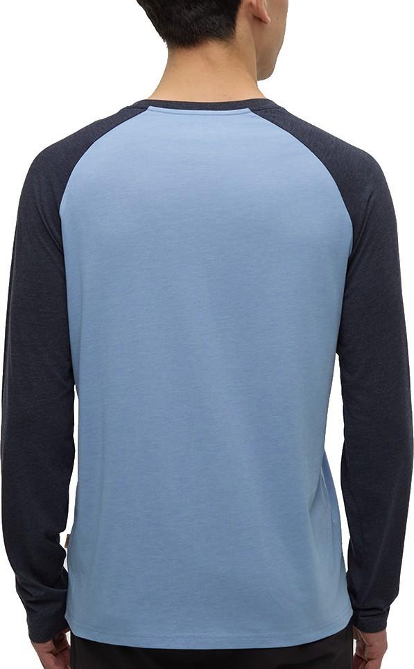 Baker Henley LS - Mens - lakeside blue heather / midnight blue heather 1