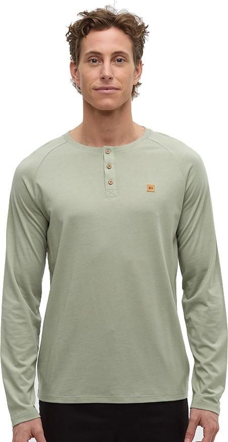 Baker Henley LS - Mens - light moss heather 1