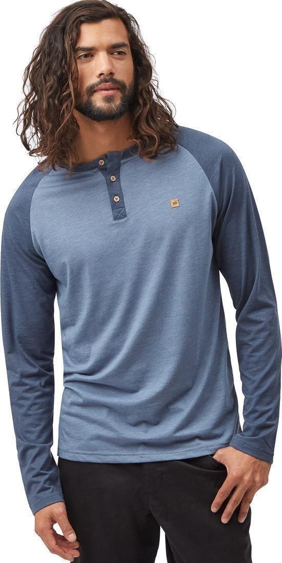 Baker Henley LS - Mens - vintage blue heather / dress blue heather 1