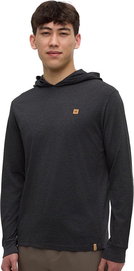 Baker Hooded LS - Mens - meteorite black heather 1