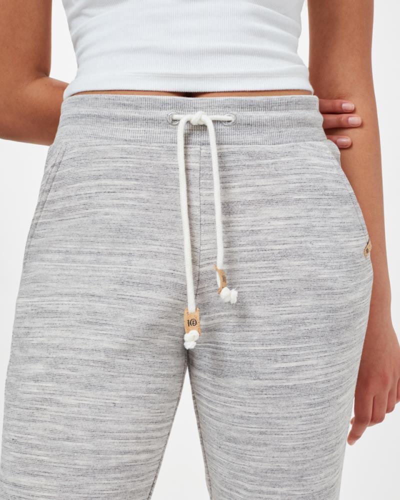 Bamone Sweatpants, 29" Inseam - Womens - Hi Rise Grey Space Dye 3
