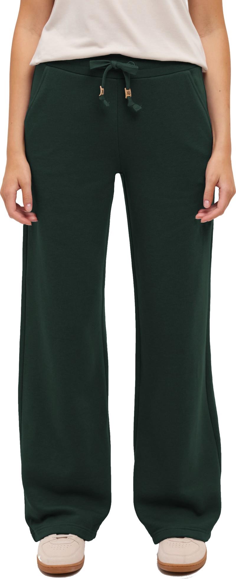 Bamone Wide Leg Sweatpants - Womens - dark forest green 1