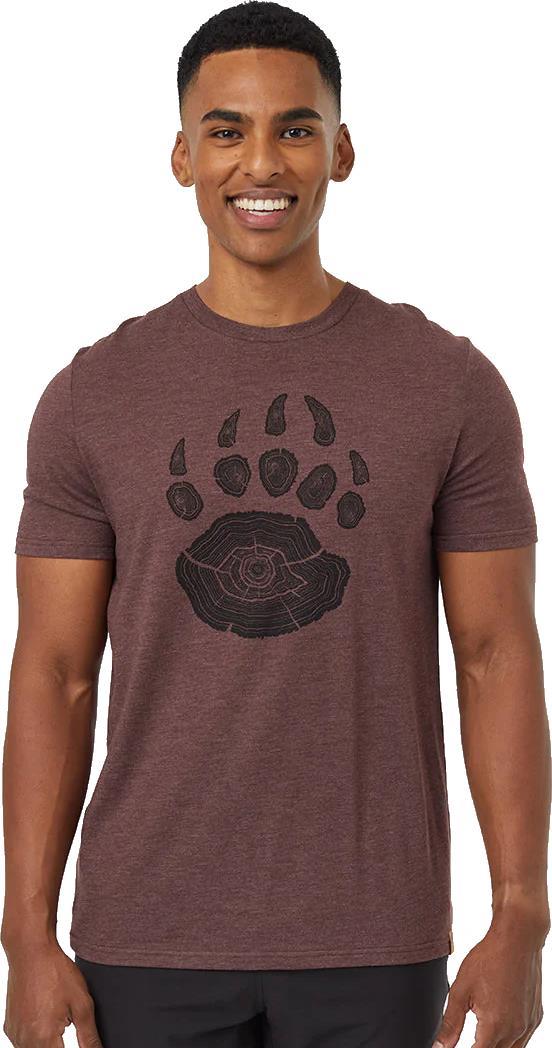 Bear Claw T-Shirt - Mens - Deep Mahogany Heather / Meteorite Black 1