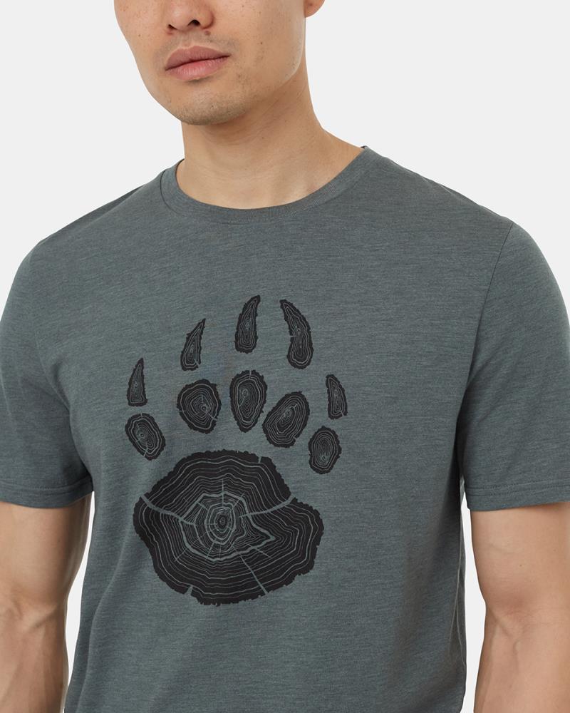 Bear Claw T-Shirt - Mens - Light Urban Green Heather / Meteorite Black 3