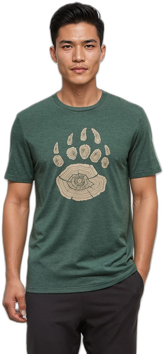Bear Claw T-Shirt - Mens - forest pine heather / birchwood 1