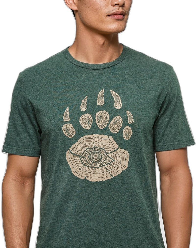 Bear Claw T-Shirt - Mens - forest pine heather / birchwood 1