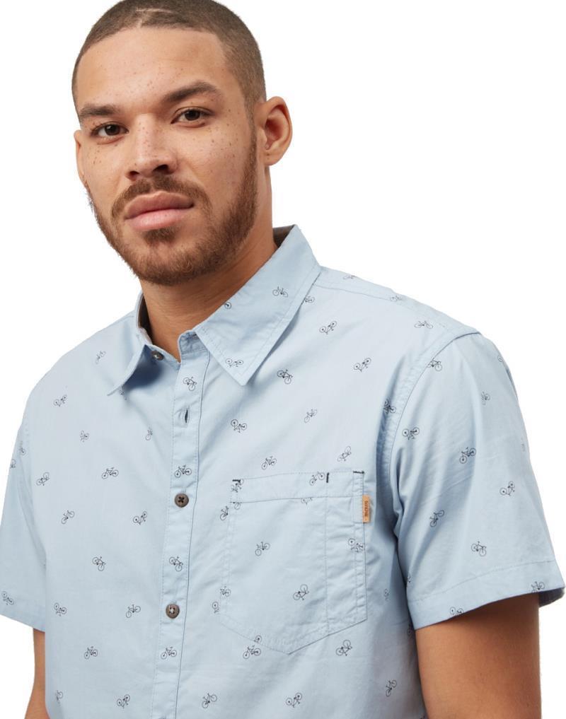 Bike Around SS Shirt - Mens - Blue Fog Bike Around 4