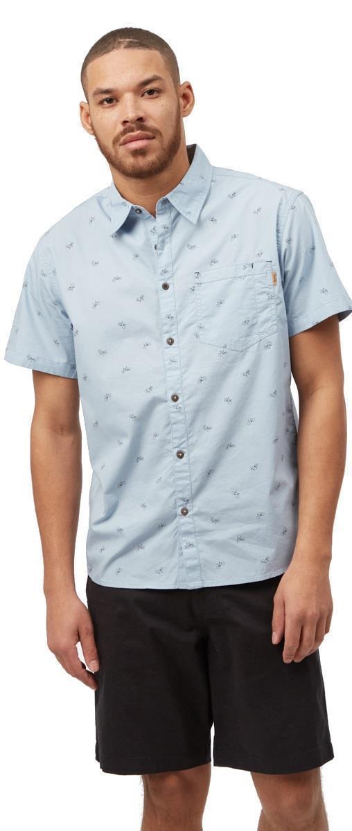 Bike Around SS Shirt - Mens - Blue Fog Bike Around 1