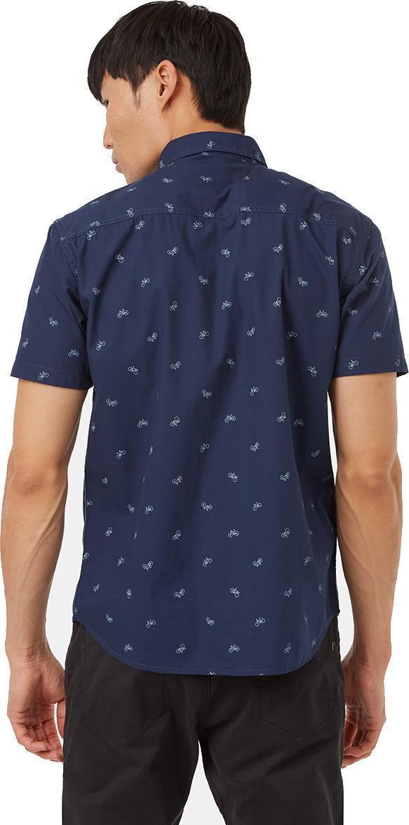 Bike Around SS Shirt - Mens - Dress Blue / Blue Fog 3