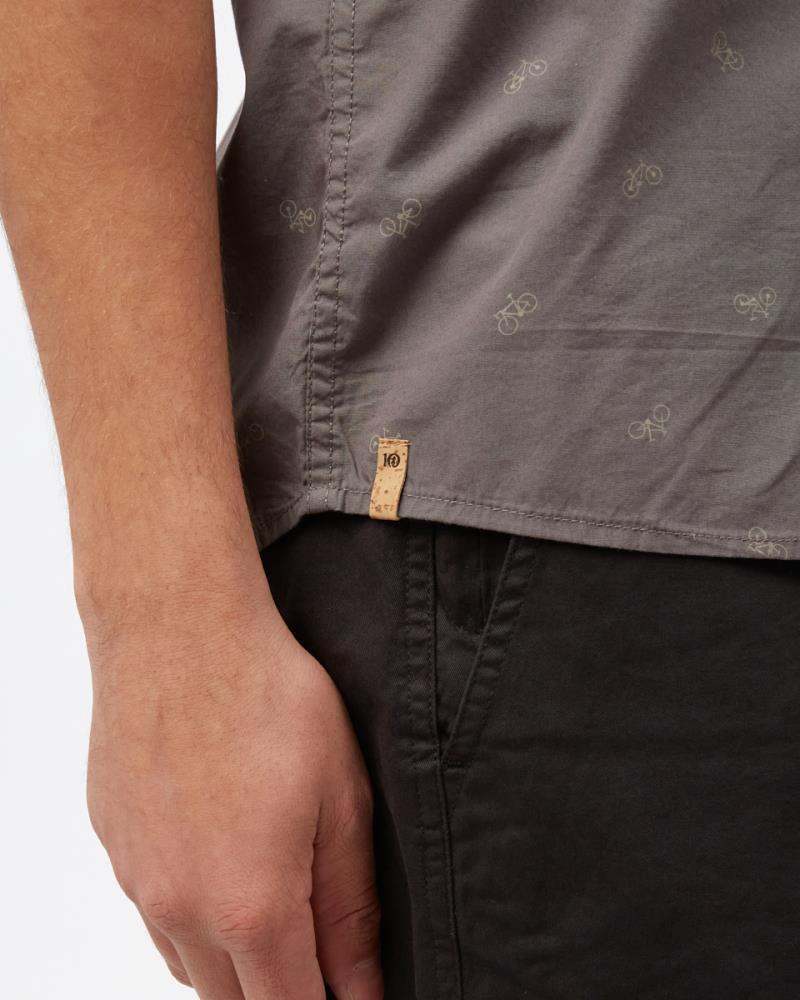 Bike Around SS Shirt - Mens - Granite Grey Bike Around 4