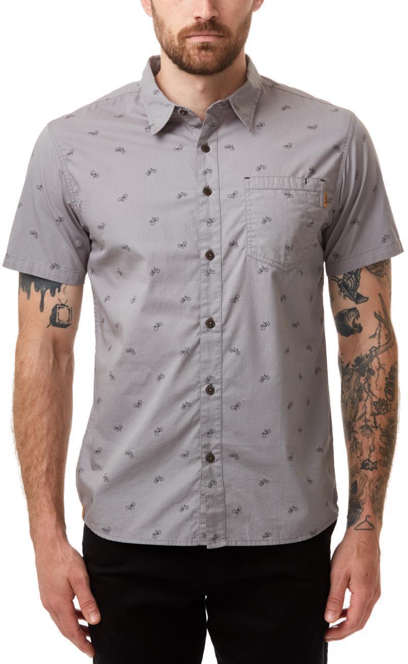 Bike Around SS Shirt - Mens - Sharkskin Grey Bike Around 1
