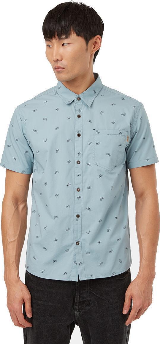 Bike Around SS Shirt - Mens - Tourmaline Blue Bike Around 2