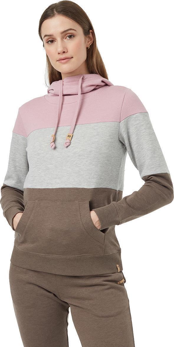 Blocked Banshee Hoodie - Womens - dawn pink / grey heather / falcon 1