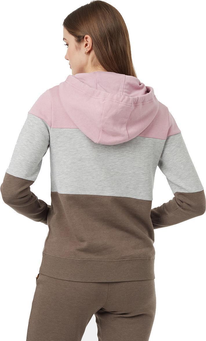 Blocked Banshee Hoodie - Womens - dawn pink / grey heather / falcon 1