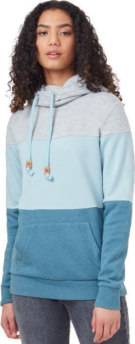 Blocked Banshee Hoodie - Womens - hi rise grey heather / pine mist blue heather / ti 1
