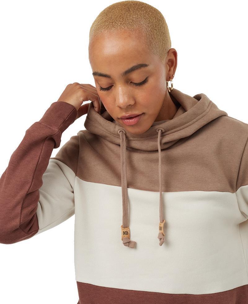 Blocked Banshee Hoodie - Womens - pine bark / silver cloud grey / mesa red 1