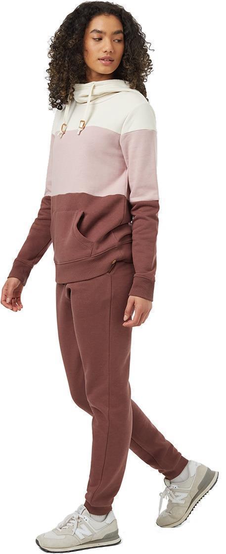 Blocked Banshee Hoodie - Womens - undyed / violet haze / mesa red 1