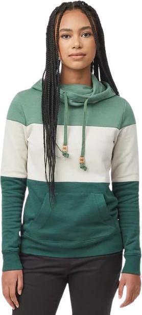Blocked Banshee Hoodie - Womens - wavelite / silver cloud / hunter green 1
