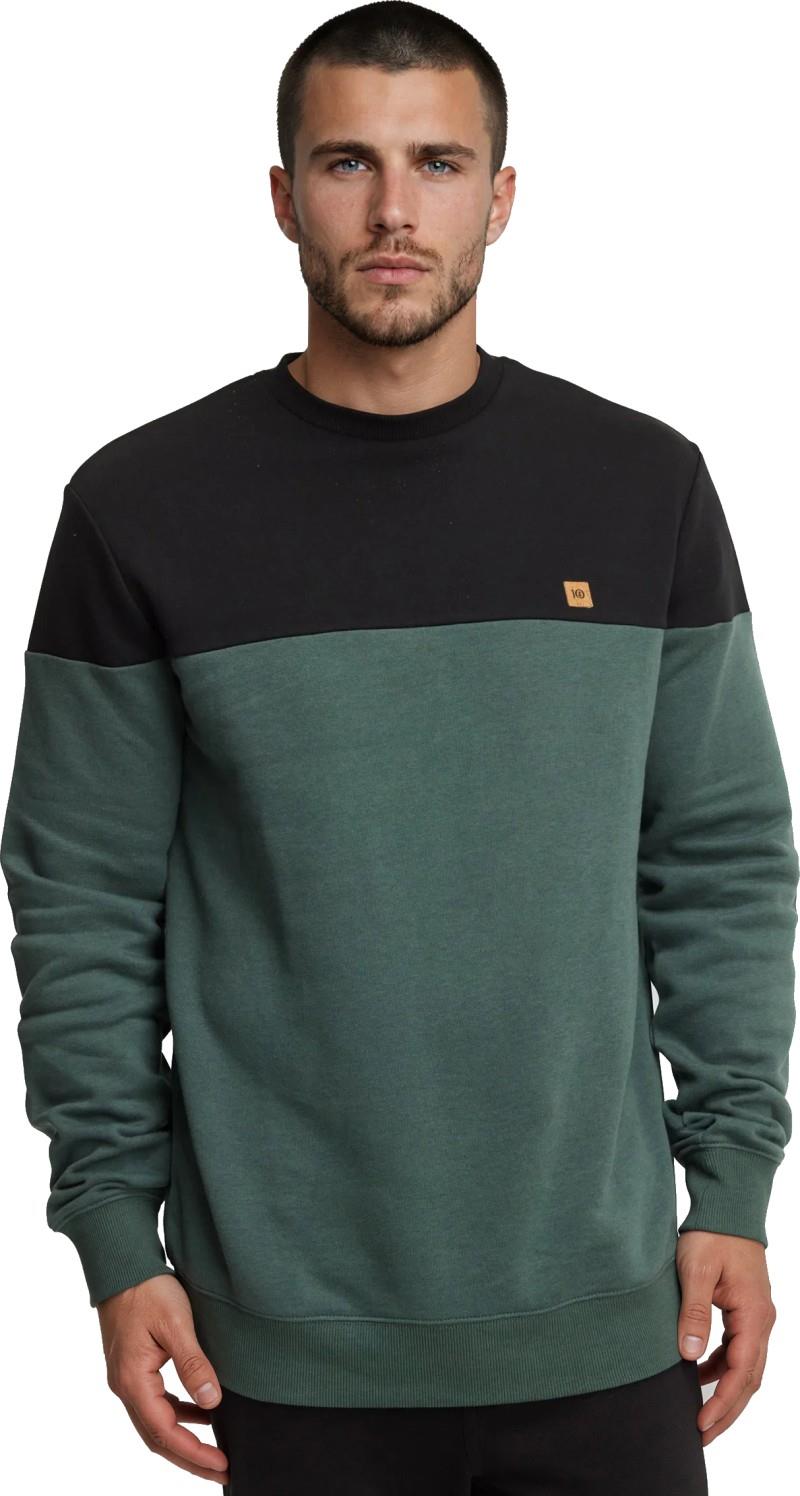 Blocked Reynard Crew - Mens - meteorite black / pine green 1