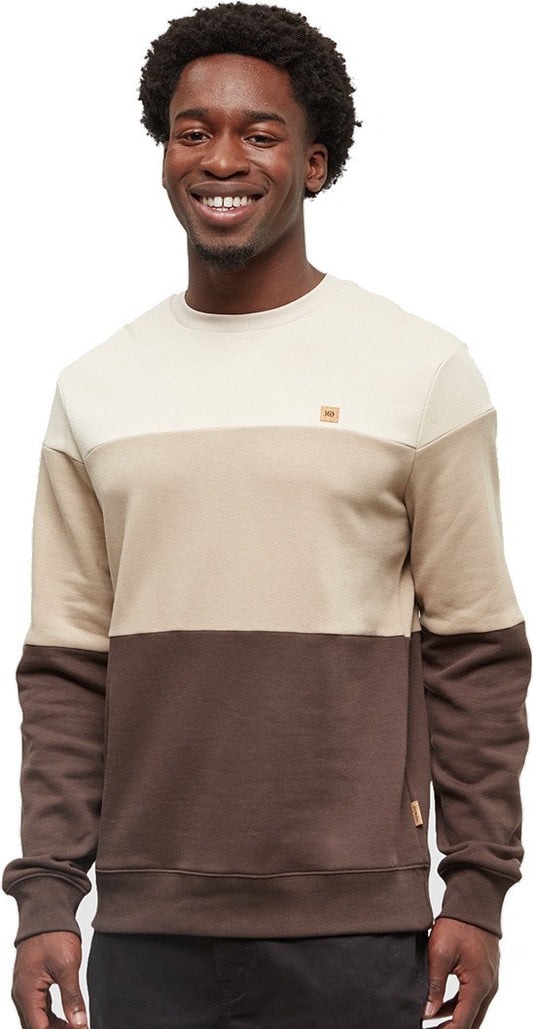 Blocked Reynard Crew - Mens - warm oak / birchwood / kona 1