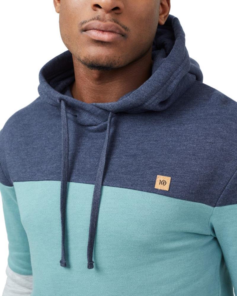 Blocked Reynard Hoodie - Mens - Dress Blue / Sea Cliff Blue / Hi Rise Grey Heather 3