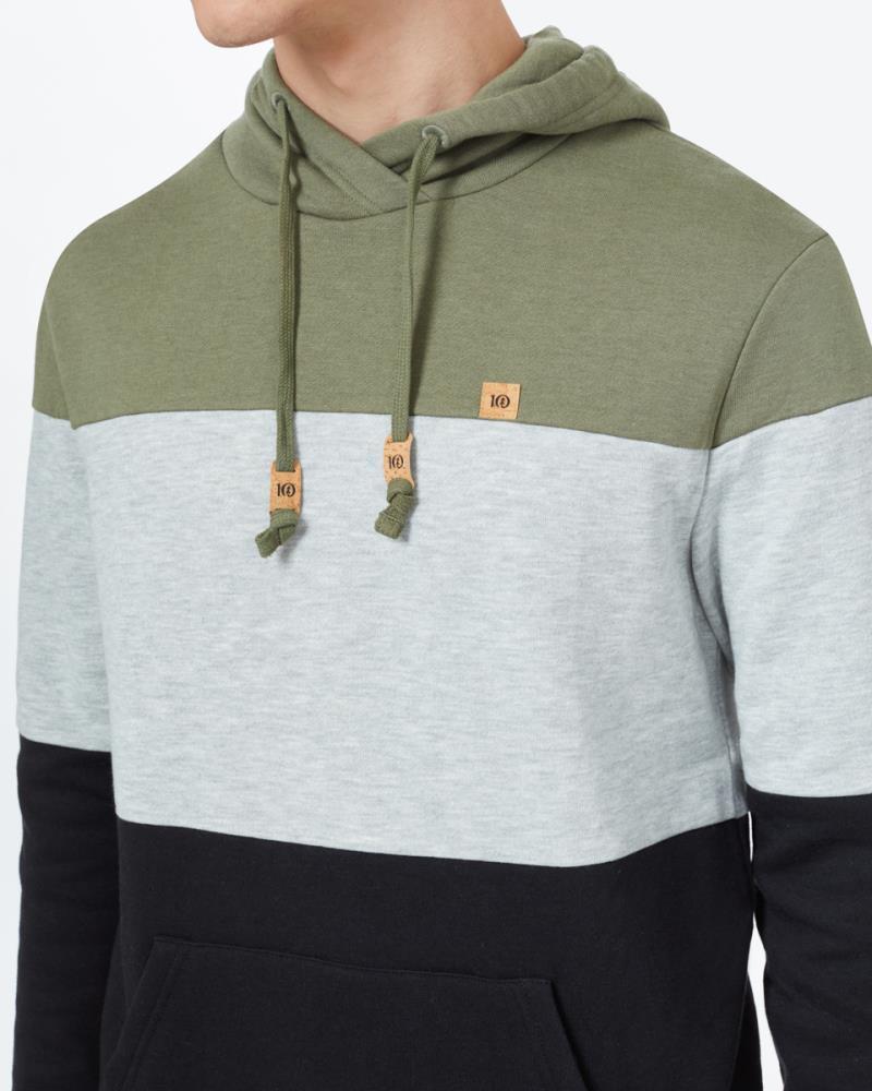 Blocked Reynard Hoodie - Mens - Lichen Green / Hi Rise Grey Heather / Meteorite Bl 2