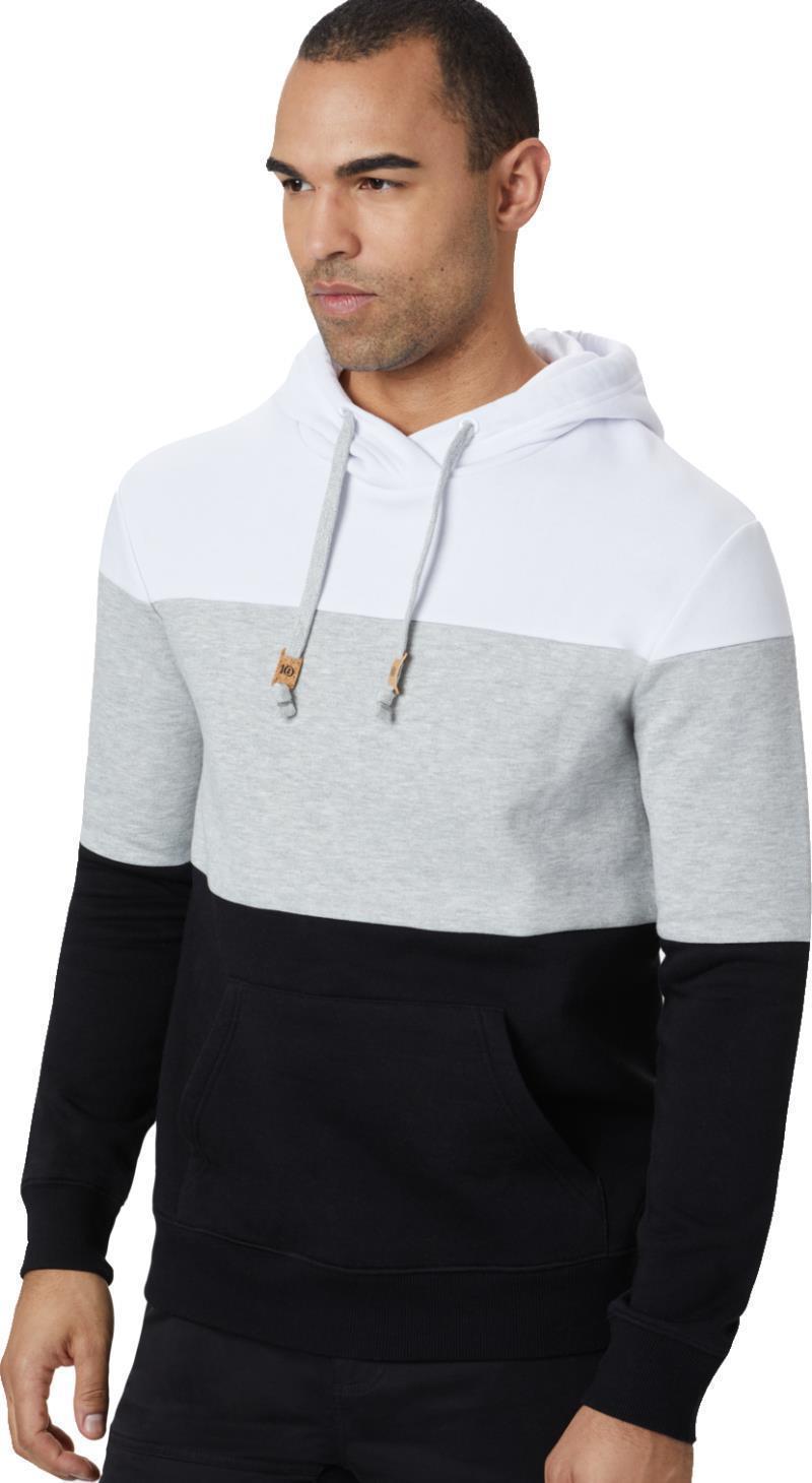 Blocked Reynard Hoodie - Mens - White / Hi Rise Grey / Meteorite Black 1