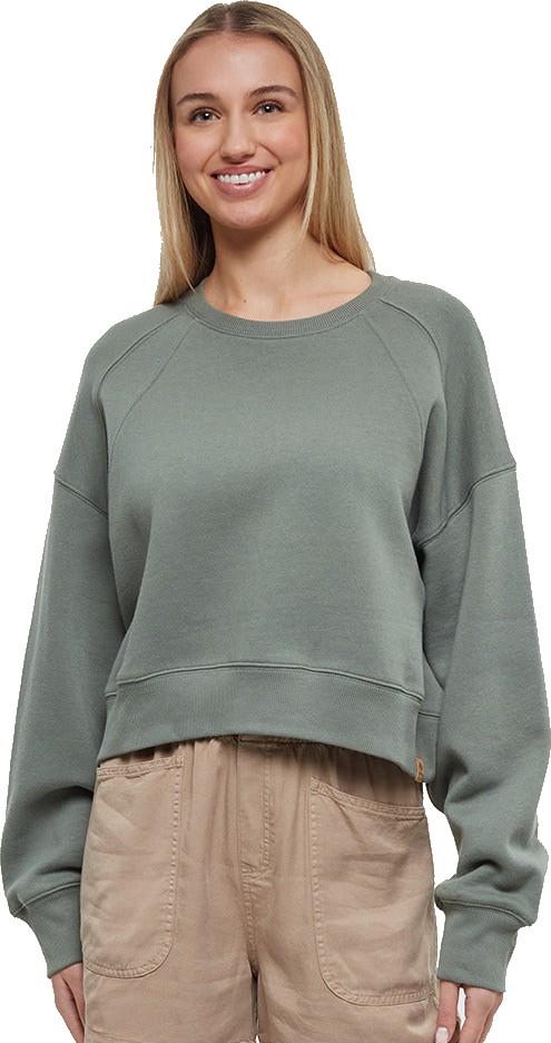 Bluffs Cropped Crew - Womens - agave green 1