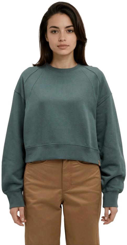 Bluffs Cropped Crew - Womens - pine green 1