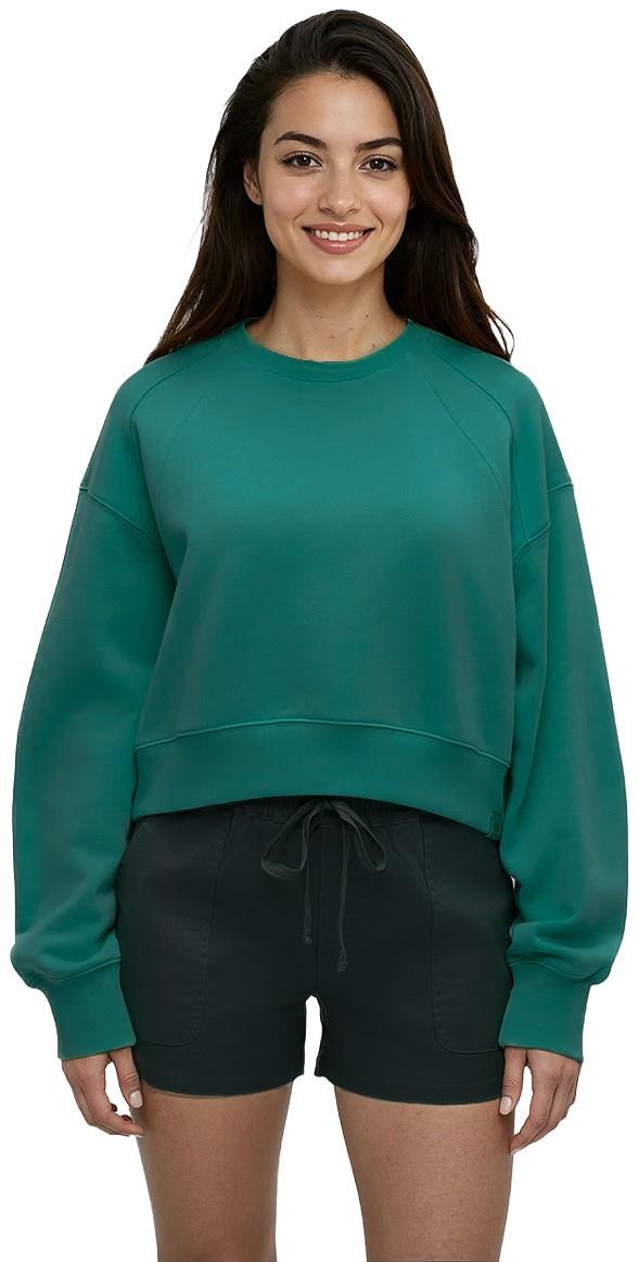 Bluffs Cropped Crew - Womens - tidal teal 1