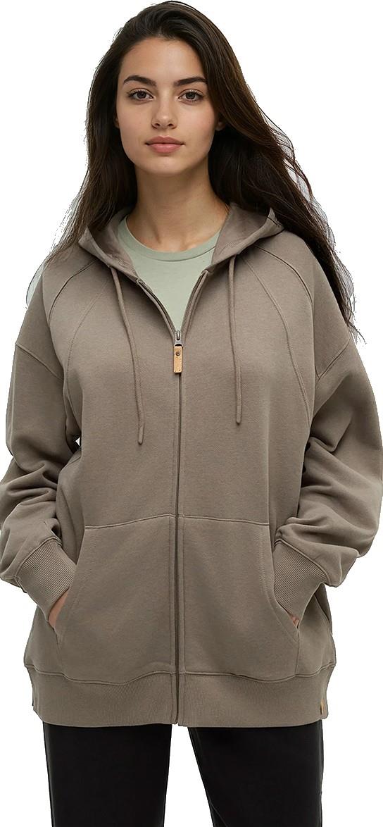 Bluffs Zip Hoodie - Womens - clay 1