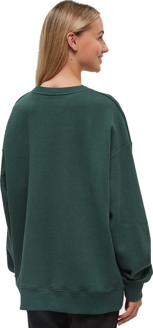 Boreal Wildlife Oversized Crew - Womens - forest pine / boreal wolf 1