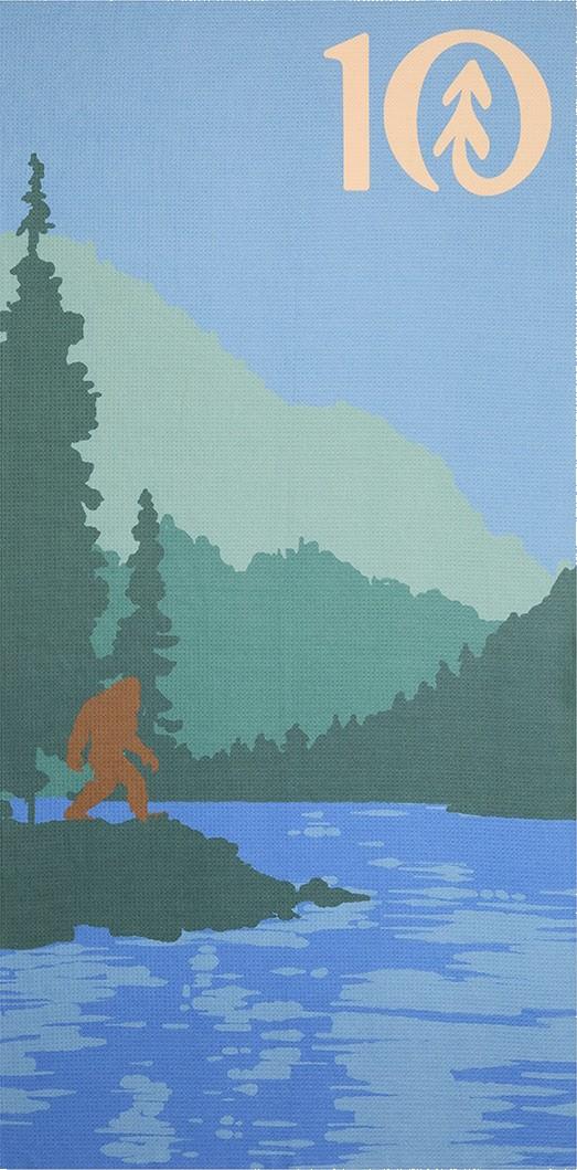 Brohm Packable Towel - tidal teal / lake life 1