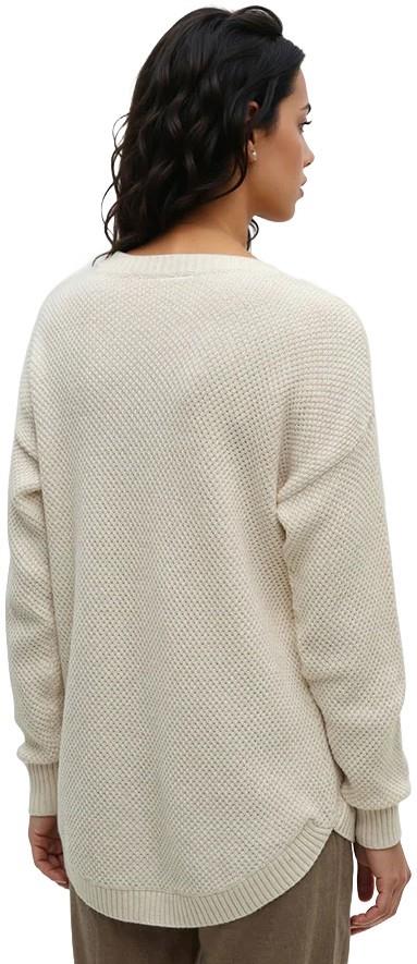 Broughton Sweater - Womens - cotton white heather 1