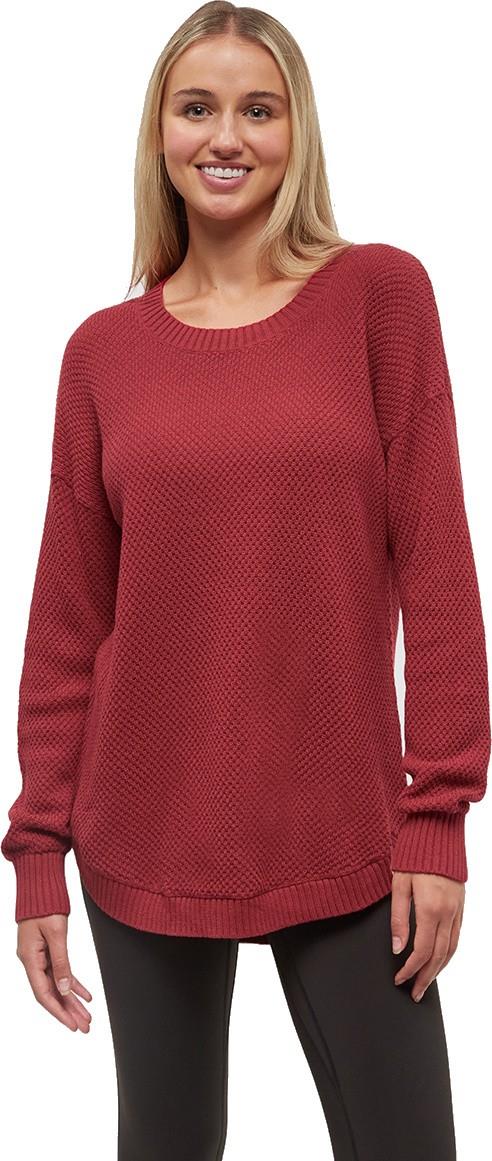 Broughton Sweater - Womens - crimson heather 1