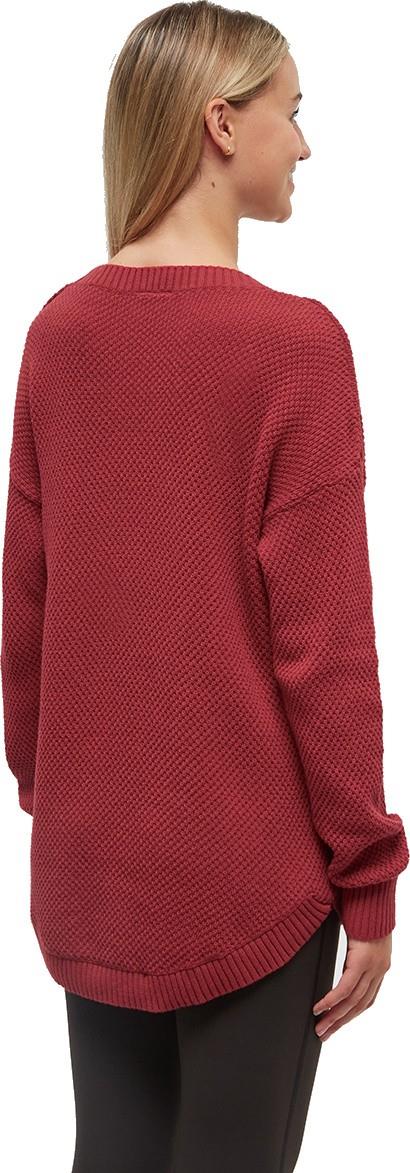 Broughton Sweater - Womens - crimson heather 1