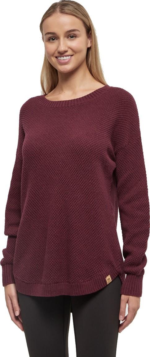 Broughton Sweater - Womens - deep burgundy heather 1