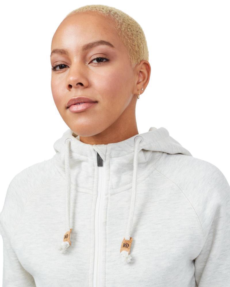 Burney Zip Hoodie - Womens - elm white heather 1