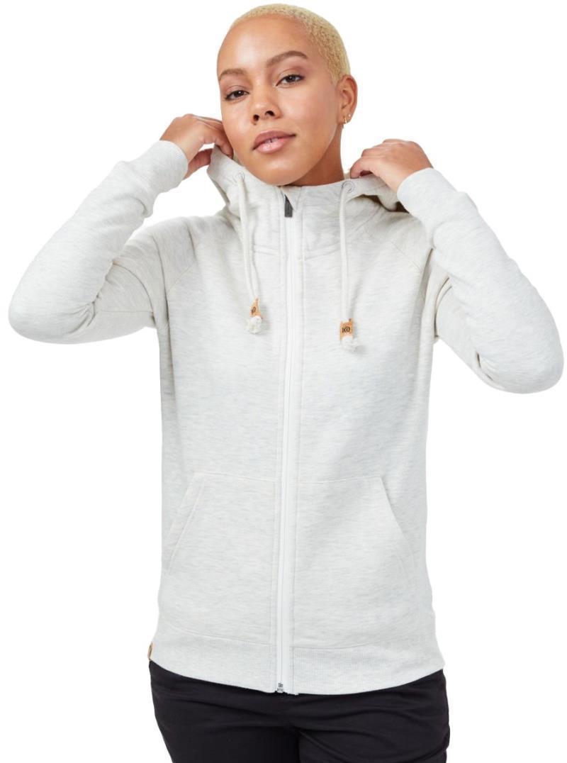 Burney Zip Hoodie - Womens - elm white heather 1