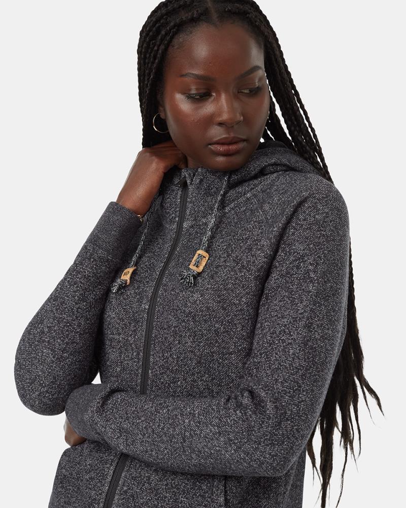 Burney Zip Hoodie - Womens - meteorite black marled 1