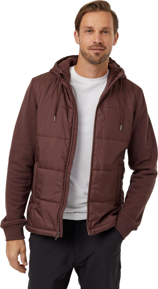 Cloud Shell Hybrid Hoodie - Mens - Deep Mahogany 1